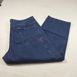 Blue MOUNTAIN Jeans Carpenter Men's 44-30  Relaxed Fit Denim Jeans Deep Blue